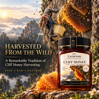 Luxurzone Premium Wild-Harvested Cliff Honey 9.1 oz (258g)-EDC