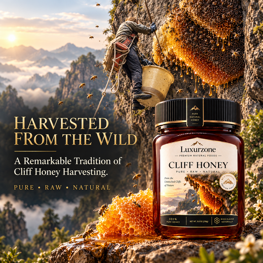 Luxurzone Premium Wild-Harvested Cliff Honey 9.1 oz (258g)-EDC
